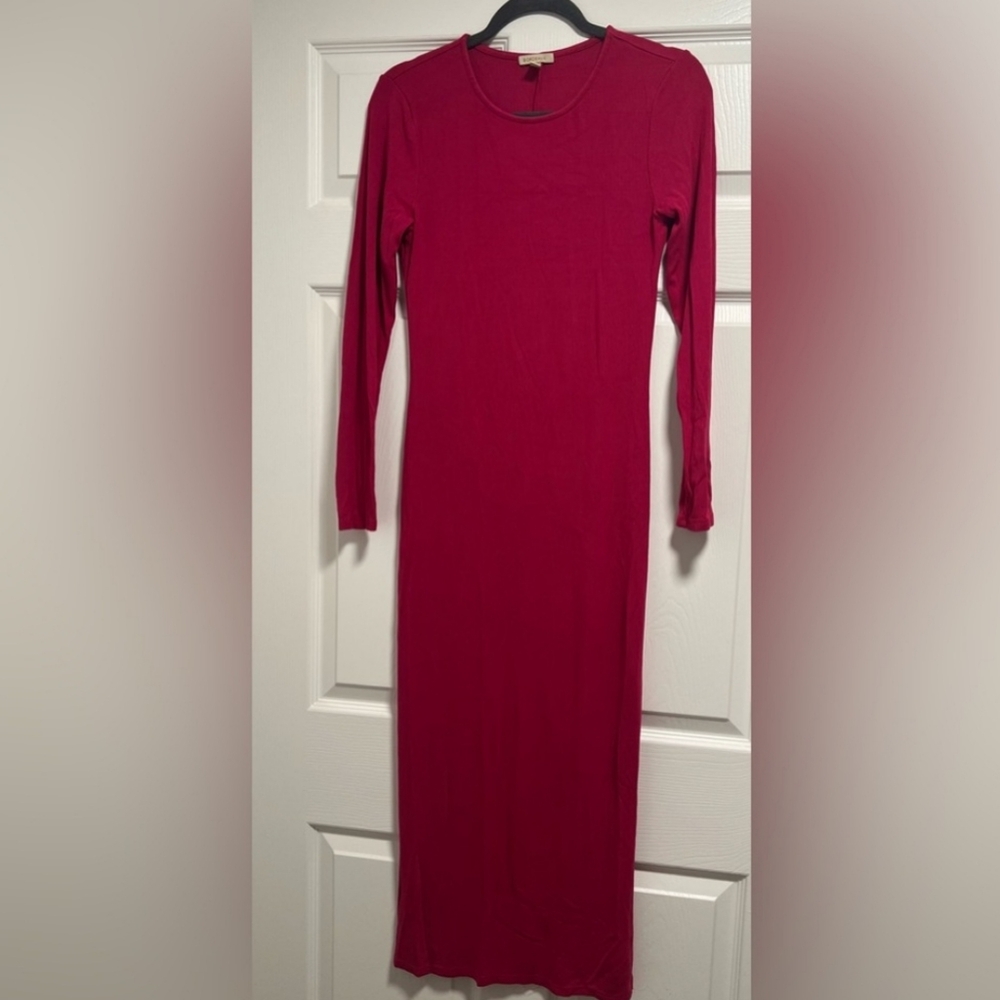 Anthropologie Bordeaux Long-Sleeve Maxi Dress Size XL - Picture 5 of 5